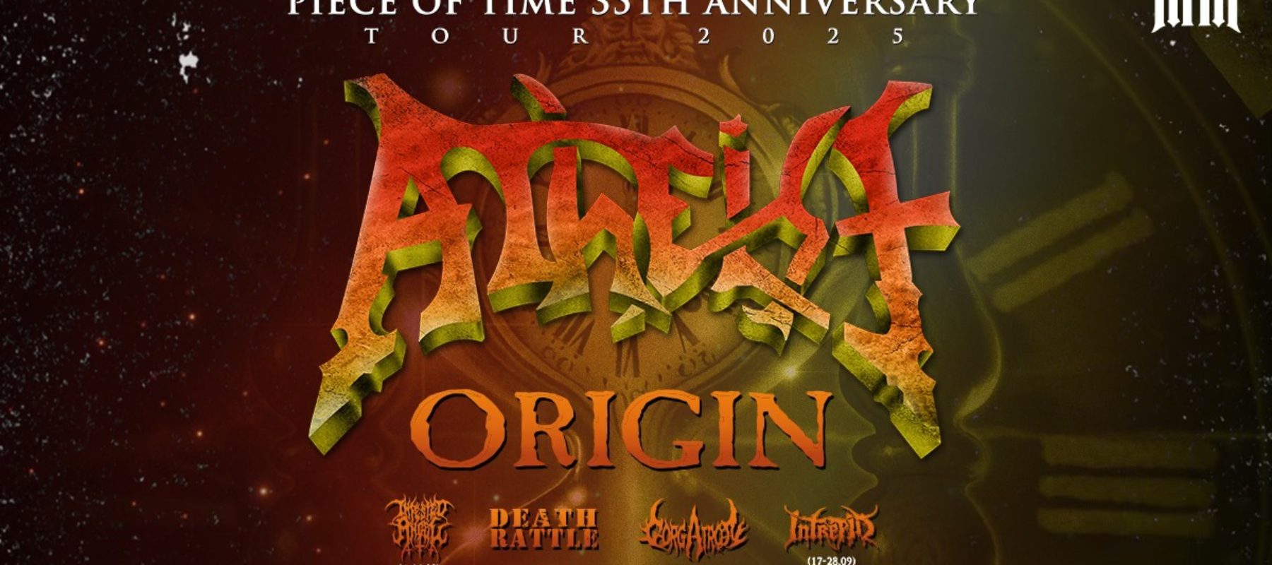 ATHEIST, Origin + Gorgatron, Death Rattle, Infested Angel